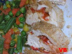 Pui milanez cu garnitură de legume